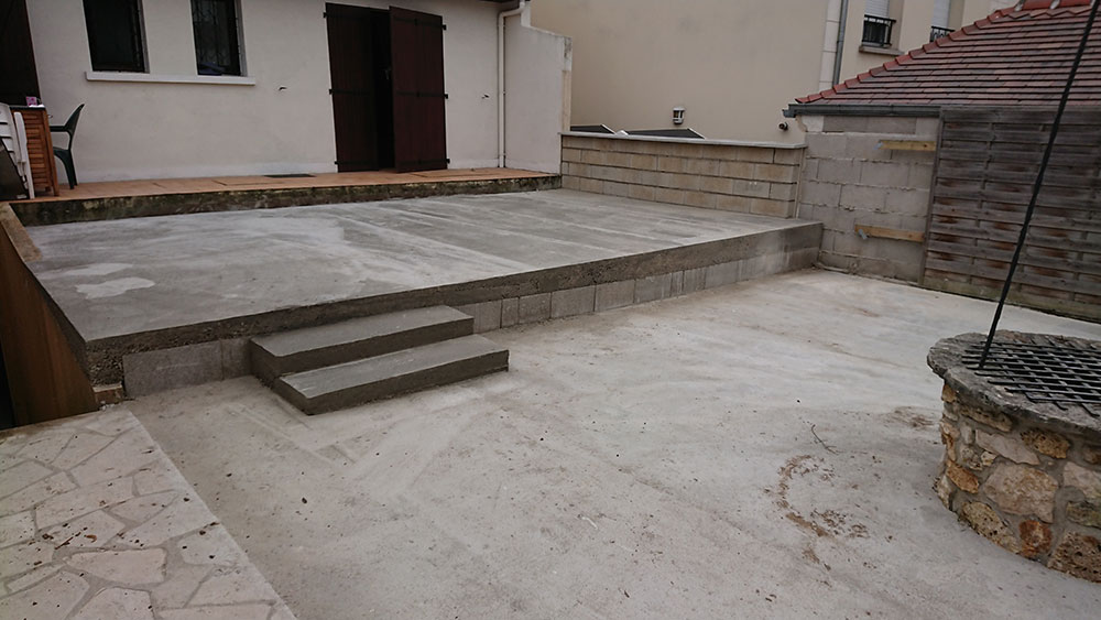 chape beton terrasse gournay